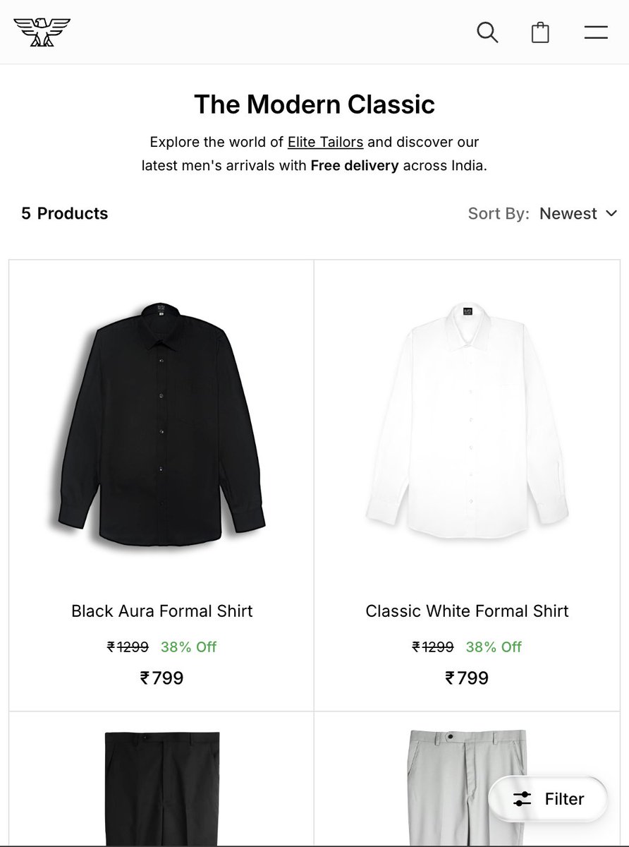 EliteTailorsIn's tweet photo. Building a clothing brand Day 9
Yesterday I've worked on refining the UI design of my website. What do you think about the design so far? Does it feel smooth and premium? 👀 

#BuildInPublic #ClothingBrand #UIDesign #WebDesign #UIUX #Minimal #WebInspiration https://t.co/BBava1wHR0