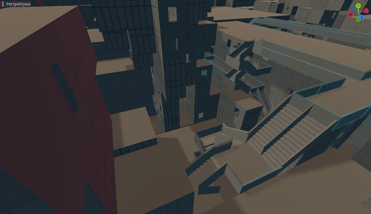 Zielakpl's tweet photo. Starting to look like concrete jungle.
Added some textures on a multimesh instance with shaders for variety. https://t.co/XirFvOAgxW