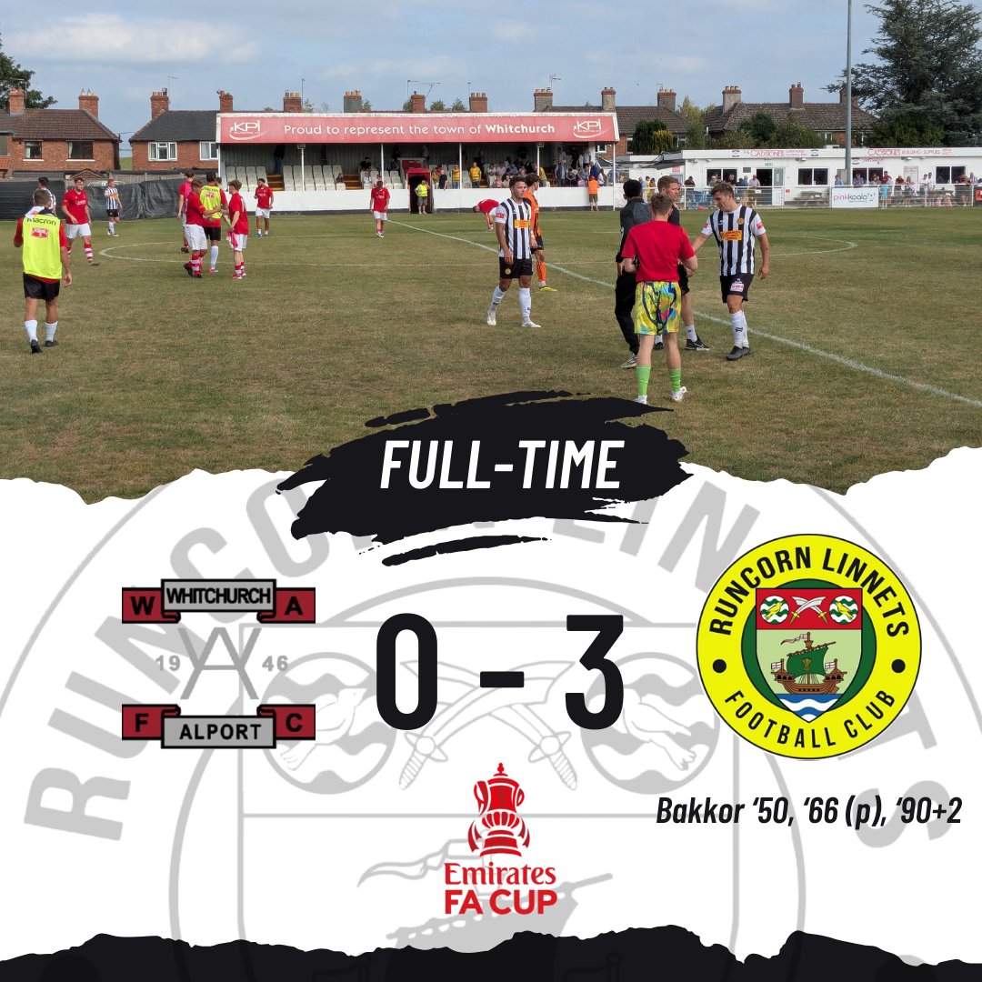 Runcorn Linnets FC (@runcornlinnets) on Twitter photo โซ๏ธโช๏ธ | LINNETS THROUGH!
The Runcorn Linnets progress through to the next round of the <a href="/EmiratesFACup/">Emirates FA Cup</a> thanks to a second-half hat-trick from Scott Bakkor!
<a href="/EmiratesFACup/">Emirates FA Cup</a> โซ๏ธโช๏ธ | LINNETS THROUGH!
The Runcorn Linnets progress through to the next round of the <a href="/EmiratesFACup/">Emirates FA Cup</a> thanks to a second-half hat-trick from Scott Bakkor!
<a href="/EmiratesFACup/">Emirates FA Cup</a>