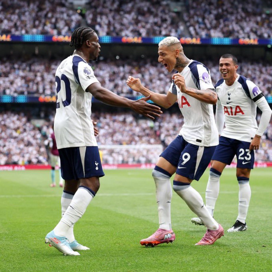 What a brilliant start for Frank. 

He made brave choices and was rewarded for it.

That’s what we like!

Kudus and Richarlison the standouts with the former being the MOTM for me. 

3p and top of the league already😅

We MOVE🤍