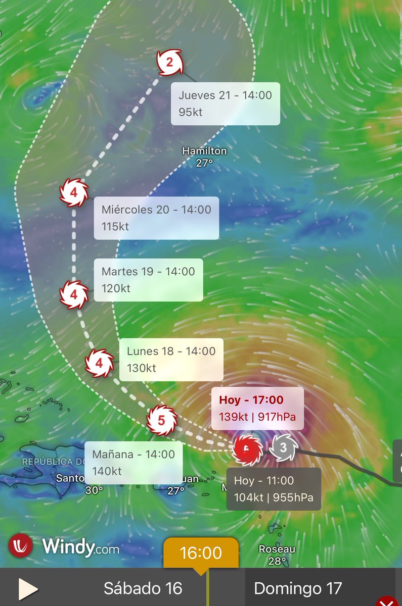 samurivas_meteo's tweet image. #Erin se convierte en el primer huracán de categoría 5 en esta temporada en el Atlántico. Situado actualmente frente a las costas de Puerto Rico en el mar Caribe. La suerte es que no va a tocar tierra directamente por lo que no se espera que sea destructivo.
#HuracanErin