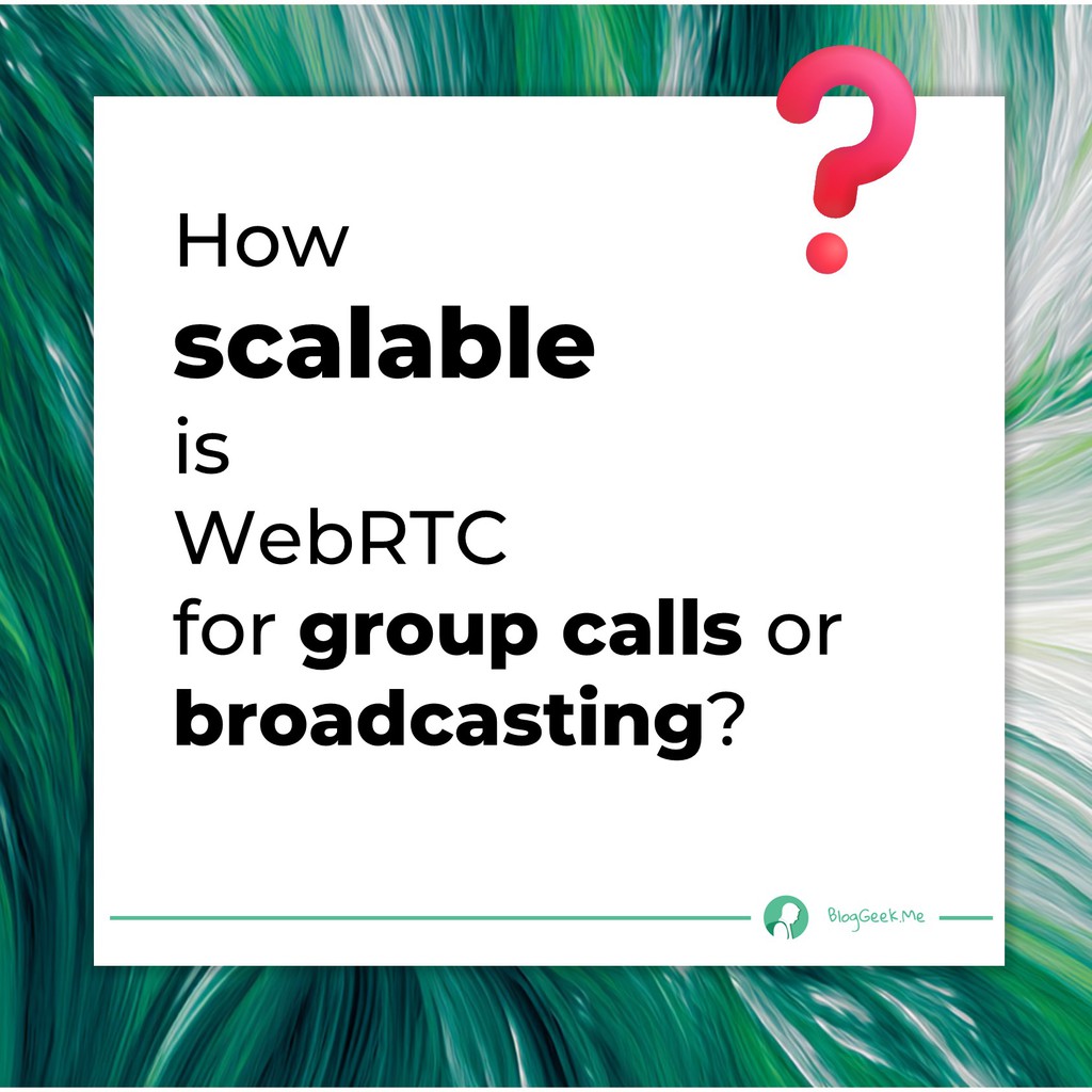 ❓ How scalable is WebRTC for group calls or broadcasting?

👻 Ignore the FUD
🧩 WebRTC is highly scalable
👉 Your app/infrastructure/servers might not be...

Check out in this video for more 👉

#webrtc

youtu.be/cwFFGbBZbko