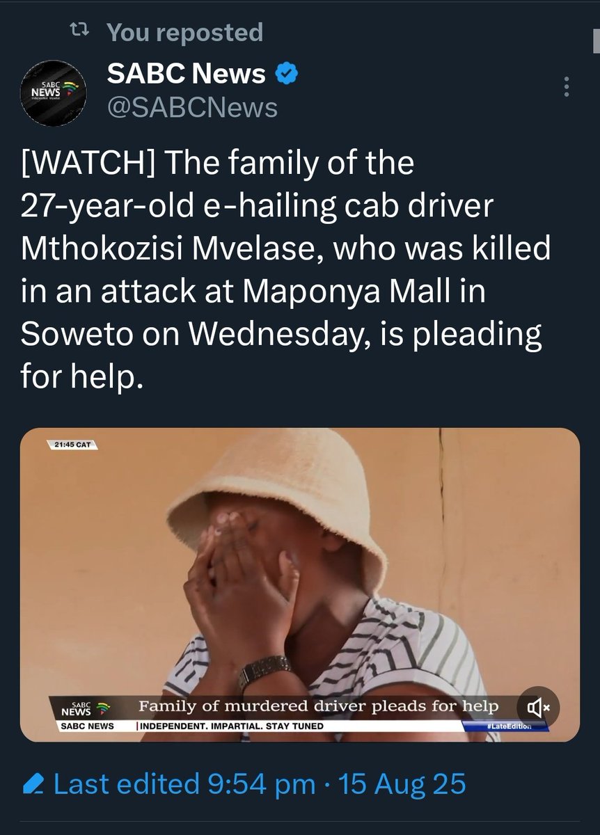 Olivia_LaGrange's tweet image. X family, does anyone have details of the mother of the young man who was burnt to death in his car at Maponya ?

This story has really broken my heart today.... 

If there are banking details or CashSend cell number better.

A mother should never lose her child like this.…