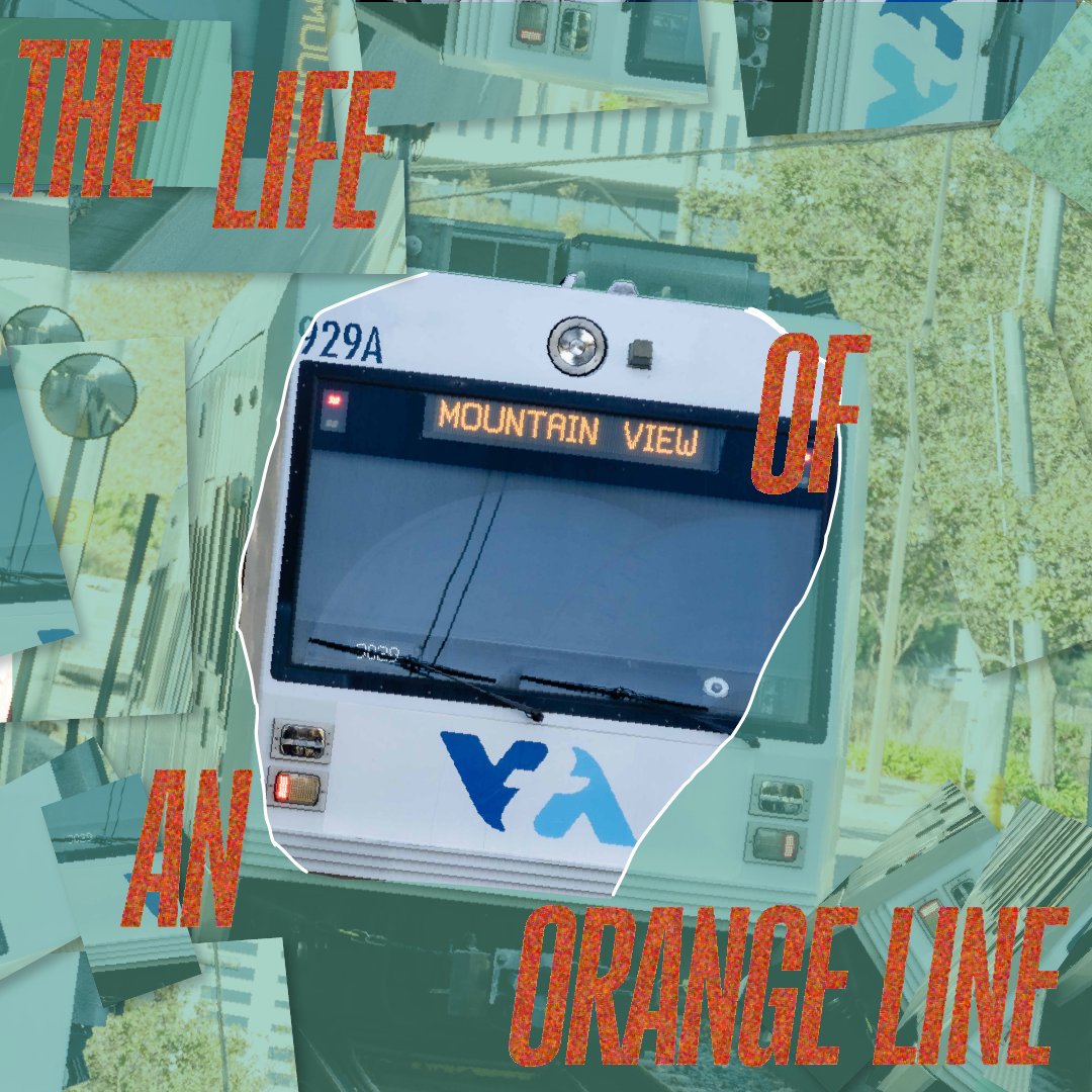 VTA's tweet image. And, baby, that's light rail for you.  
🧡 We're in our Orange Era. 🧡 
 
#TS12 #HelloVTA #TheLifeOfAShowgirl #VTAYourWay #TaylorSwift