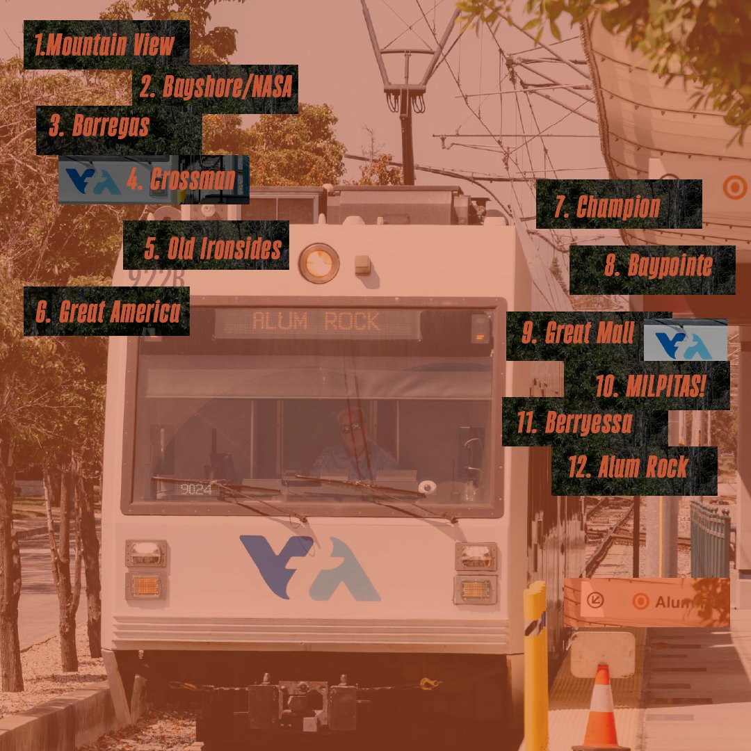 VTA's tweet image. And, baby, that's light rail for you.  
🧡 We're in our Orange Era. 🧡 
 
#TS12 #HelloVTA #TheLifeOfAShowgirl #VTAYourWay #TaylorSwift