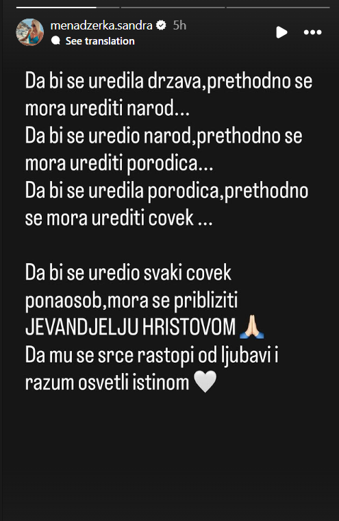 iskrenikomentar's tweet photo. Menadžerka Sandra se oglasila povodom dešavanja u zemlji https://t.co/aWBHlli47V