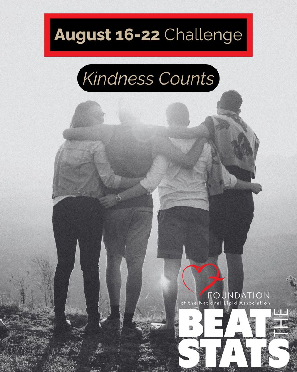 Week 8 #BeatTheStats Challenge: Kindness Counts!💛

Complete 1 act of kindness each day this week &amp; log them in YuMuuv. Finish the full week to be entered to win 2️⃣ $40 Target gift cards — one for you, one for a friend!

👉 Join now: yumuuv.com/en/get | Code: LIPID-MOVES