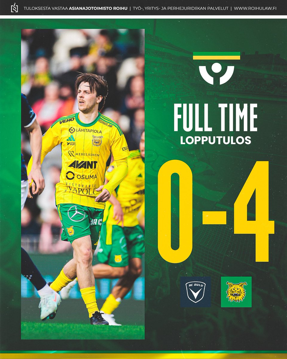 Ilves voittaa Oulussa! 🔥

👨‍⚖️ Lopputuloksesta vastaa: roihulaw.fi

#Ilves #Veikkausliiga