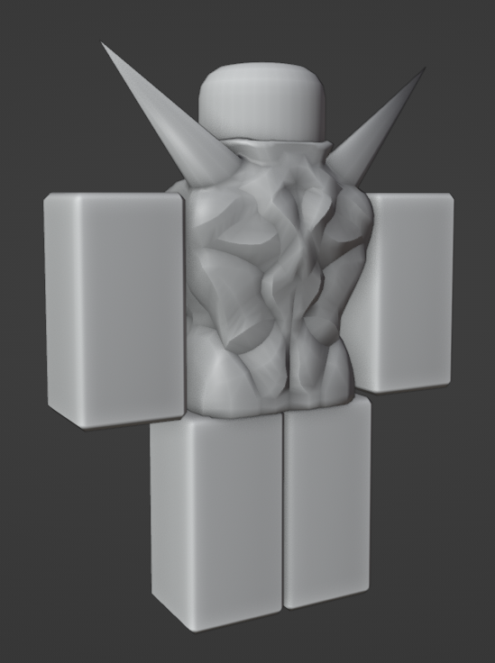 PugZiyer's tweet photo. Organic modeling on roblox characters looks so cursed, though I am proud on how the back turned out. good enough for a draft tho https://t.co/2SRcQT8mRq