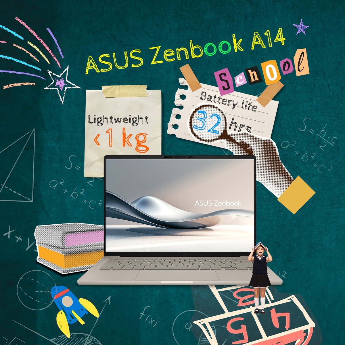 🎒✏️ Back to school = back to math!
Solve these equations to guess the laptops they point to.
👇 Drop your answers and show you’re top of the class!

#ASUS #Zenbook #Vivobook | Check out the deals on us.asus.click/bts25