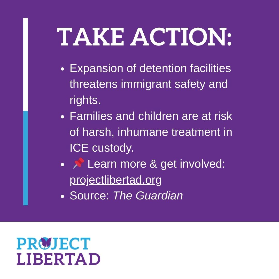 🚨 Florida plans a new “deportation depot” at the shuttered Baker prison, while its existing facility, “Alligator Alcatraz,” faces lawsuits over inhumane conditions.

💜 Support immigrant youth &amp; families: projectlibertad.org