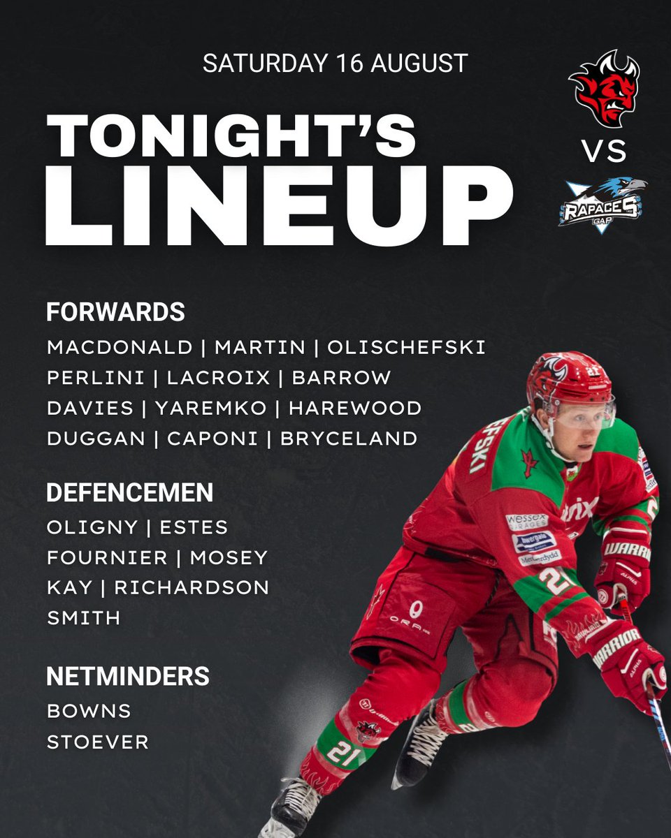 𝗧𝗼𝗻𝗶𝗴𝗵𝘁’𝘀 𝗹𝗶𝗻𝗲𝘂𝗽 - 𝗹𝗲𝘁’𝘀 𝗴𝗼! 😈🏒