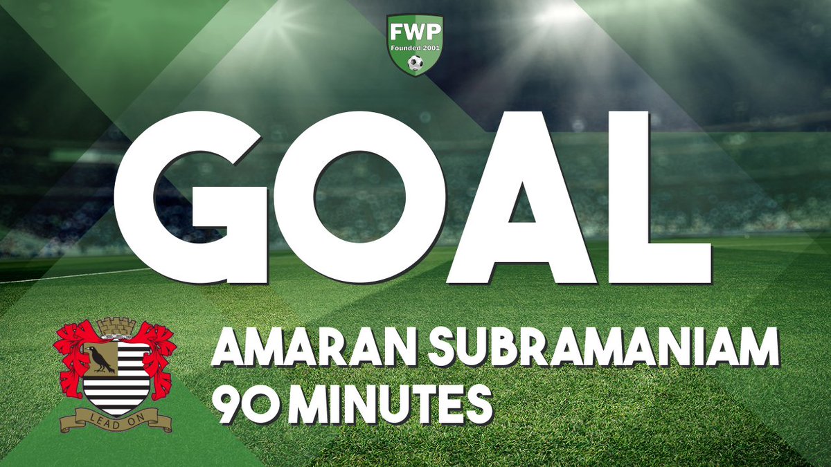 GOAL: Colliers Wood United 2-2 MOLESEY - Amaran Subramaniam (90+8' pen)