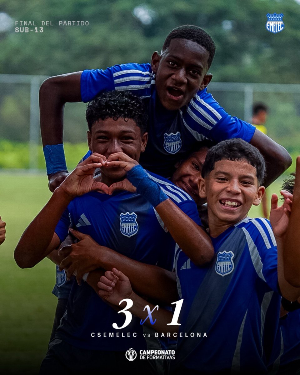 CSEformativas's tweet image. #Sub13 | ¡¡El clásico es nuestro!! 🎉

Goles anotados:
⚽️⚽️ Michael Balladares 
⚽️ Pedro Quiñones 

#VamosEmelec