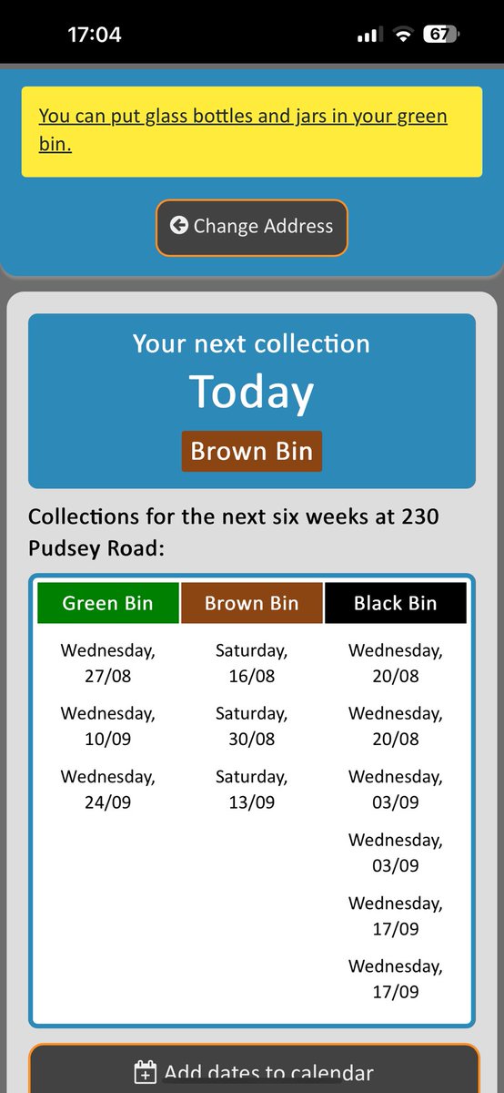 Suewatts71's tweet photo. 8 weeks and still no brown bin collection…. Was due today…and guess what??? Still not emptied… remind me what I pay my council tax for @LeedsCC_Help https://t.co/4Qn7zAJQuV