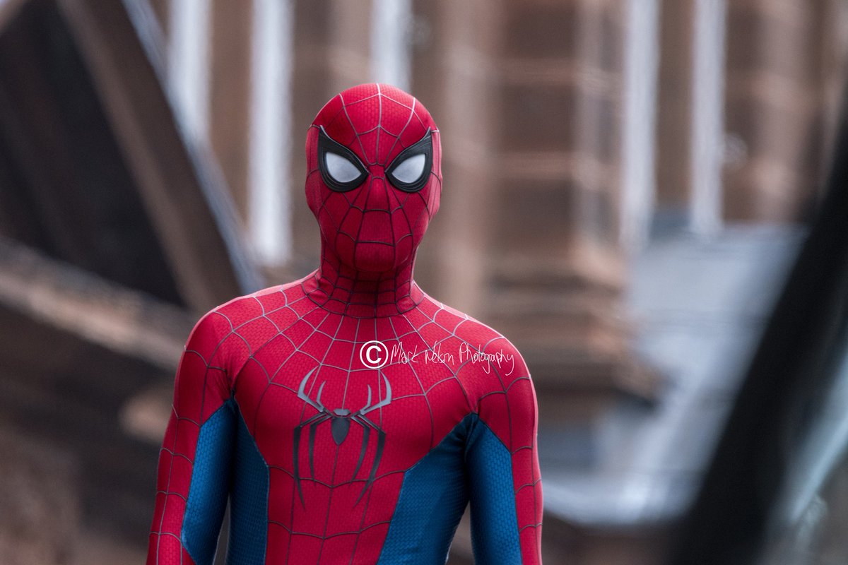 markieanelson's tweet photo. Spider-Man: Brand New Day set photos, Glasgow, Scotland. 8 August 2025. https://t.co/5O3IMqUCxI