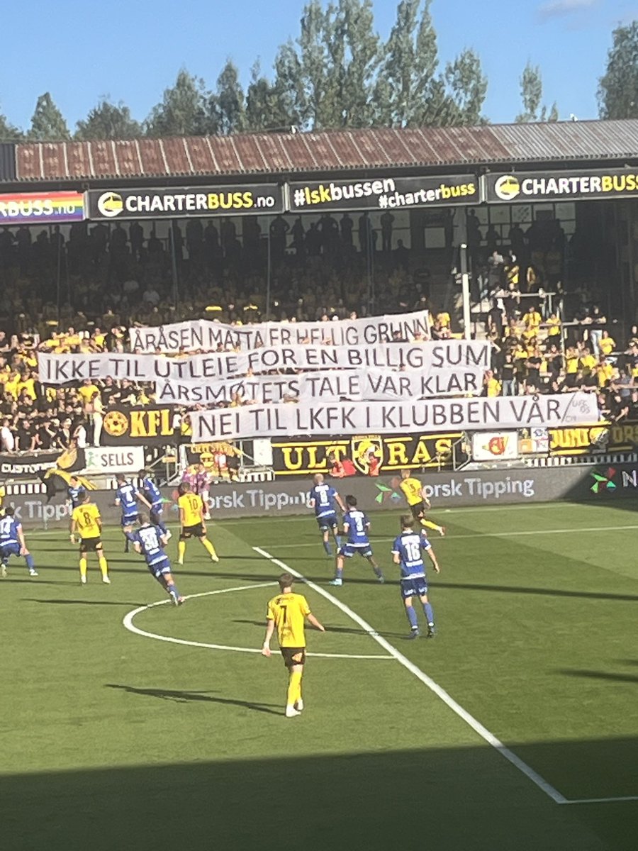 Klart budskap på Åråsen.