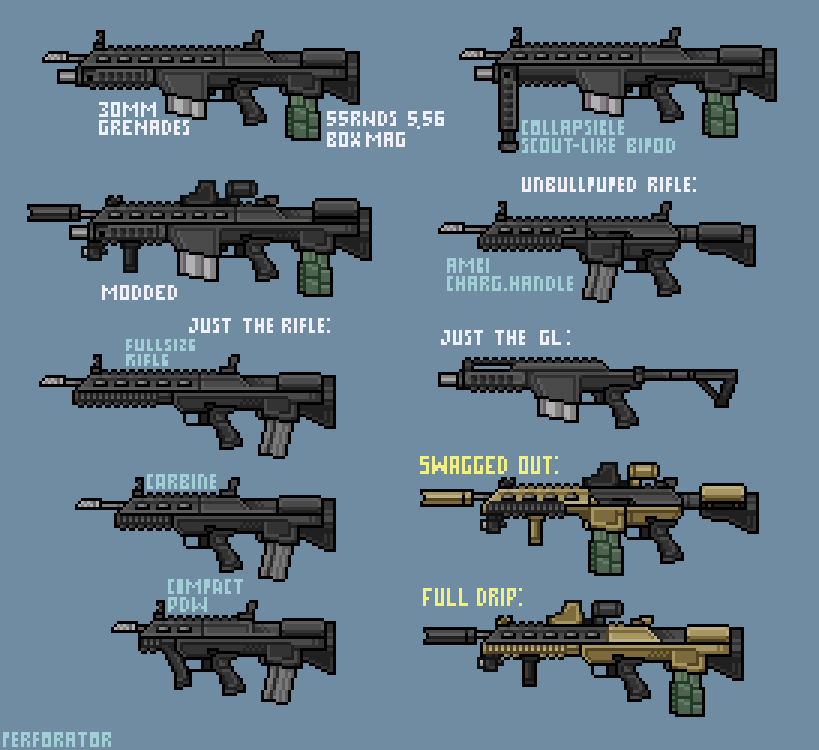 inconvenient reverse OICW design
god i love making pixel guns
