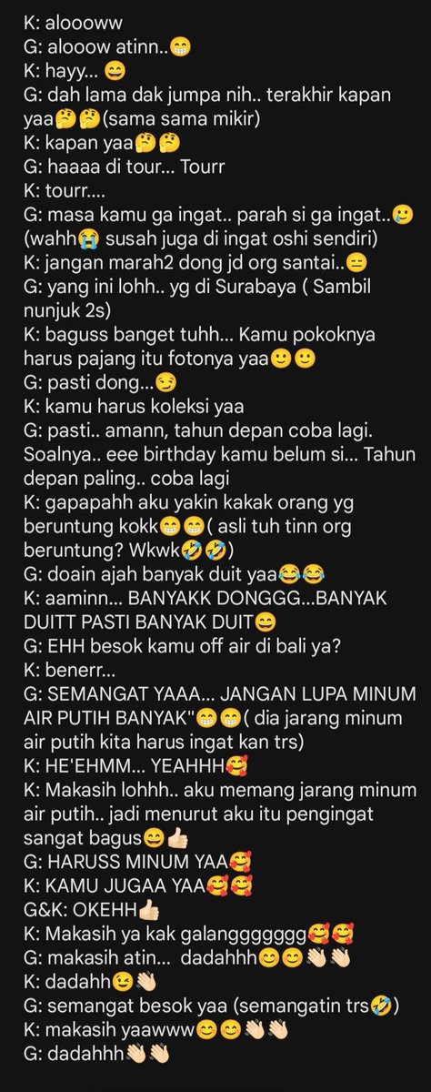 Yeayy video call atin kuh😍 <a href="/I_KathrinaJKT48/">Kathrina Irene</a> maaf yaa jarang vc sebenarnya aku ga bisa liat org cantik🫠🫠

Semangat off air di bali besok.. jangan lupa minum air putih banyak2 yaaa ntar marah aku nih😡(bercanda 😂)
#KathReview
