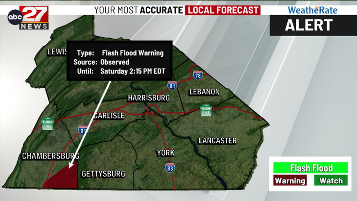 abc27 Weather alert; visit abc27.com/weather/weathe… for details. #27Weather #PAwx