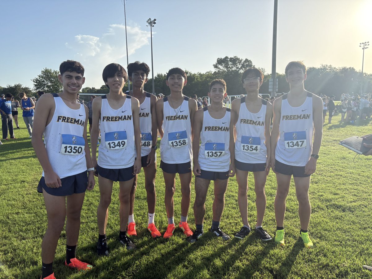 The Golden Eagle cross country team continues to show grit at the Mustang invitational.   Congratulations Imani🎉4th place finish. <a href="/GinaBCobb/">Gina Cobb</a> <a href="/GoldenFHSEagles/">Freeman High School</a> <a href="/fhsgoldboosters/">Freeman HS Athletic Booster Club</a>