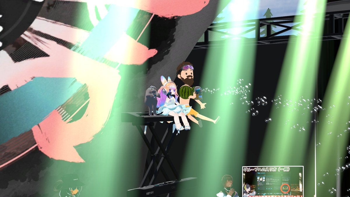 #大騒乱夏の陣　この日飲みすぎてて写真を撮っていたのことに今きづきました

4枚目は <a href="/2_tasu1/">二宮タスイチ</a> が撮ってくださった写真。あまりにも良くて転載🙏超ピースフルかつアホっぽい