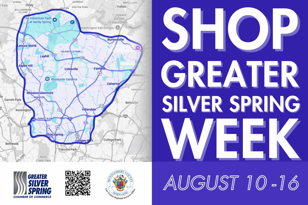 Today’s the final day of #ShopGreaterSilverSpring Week AND #TaxFreeWeek! 
Shop and Dine with us:
🥤10% off + a free soda at <a href="/hellocommas/">hellocommas</a> #FoodHall
🥩10% off at <a href="/Outback/">Outback Steakhouse</a>
🛍️No tax on select items at favorites like <a href="/marshalls/">Marshalls</a>, <a href="/Burlington/">Burlington</a>, <a href="/tjmaxx/">TJ Maxx</a>, <a href="/RossStoresX/">Ross Dress for Less</a> and more!
<a href="/GSSChamber/">GSSCC</a>
