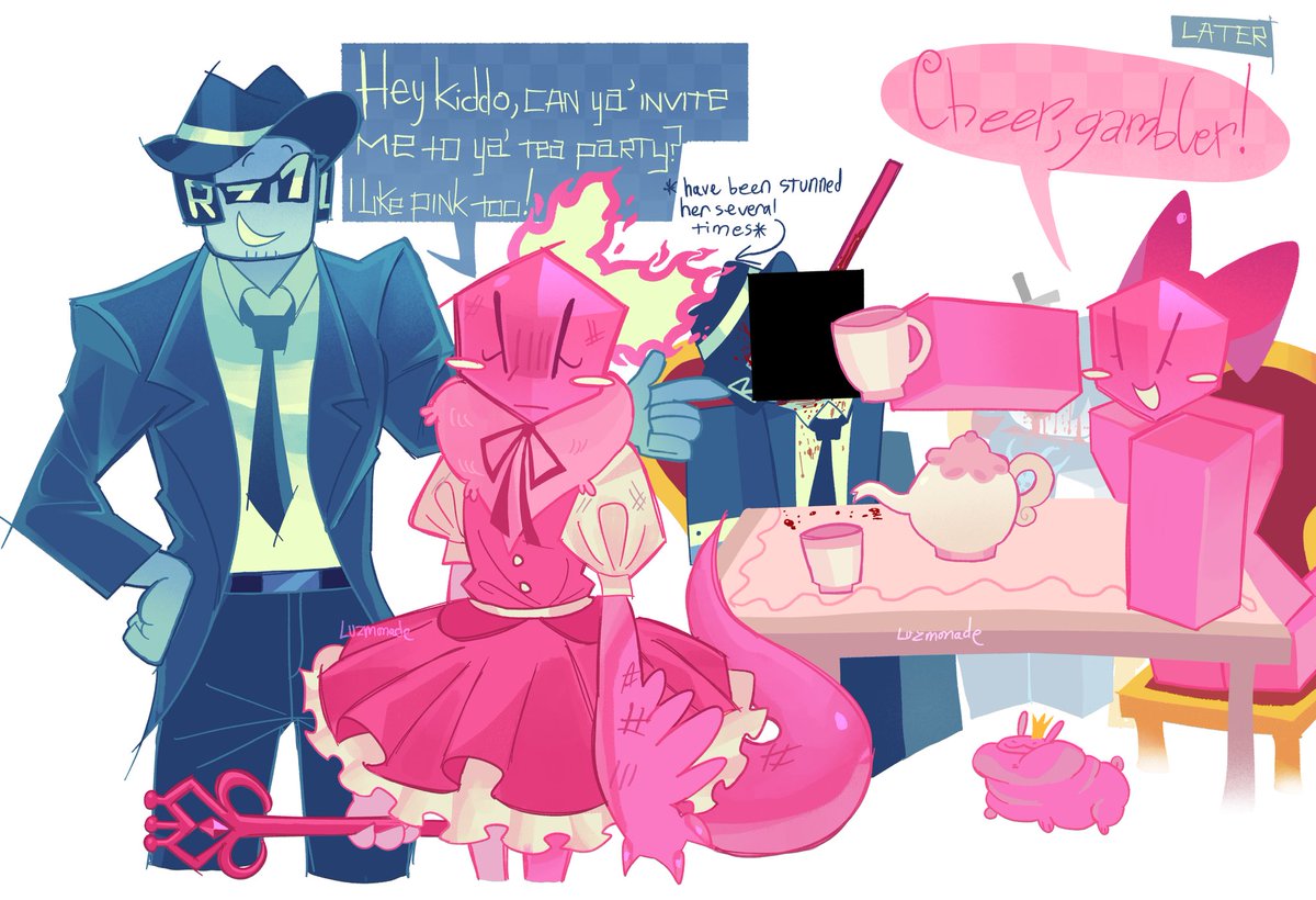 Cut-throat tea party

#forsakenroblox #forsakenfanart #Pr3typriincess #chance #robloxart