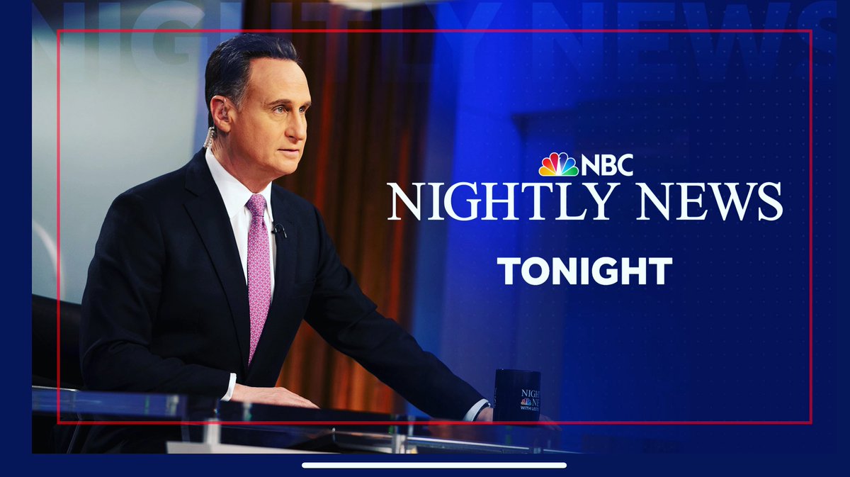 jdbalart's tweet photo. See you tonight on @NBCNightlyNews https://t.co/wa51VooxJF