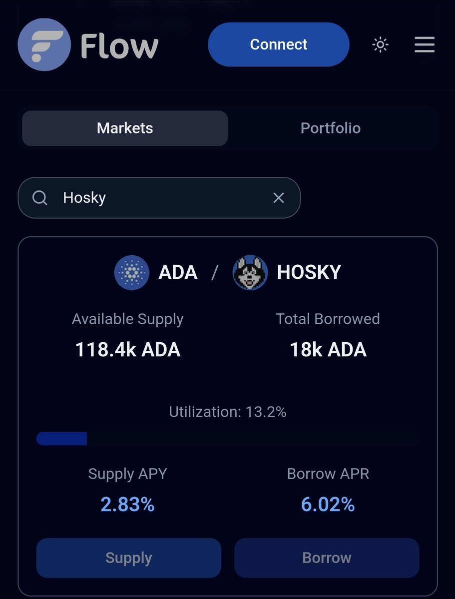 $phillerino🐍 (@phillerino) on Twitter photo 118K $ADA is now available to borrow using your worthless $HOSKY tokens, at a really attractive APR!
Only on <a href="/flowdefi/">Flow | Lending Pools on Cardano</a> 118K $ADA is now available to borrow using your worthless $HOSKY tokens, at a really attractive APR!
Only on <a href="/flowdefi/">Flow | Lending Pools on Cardano</a>