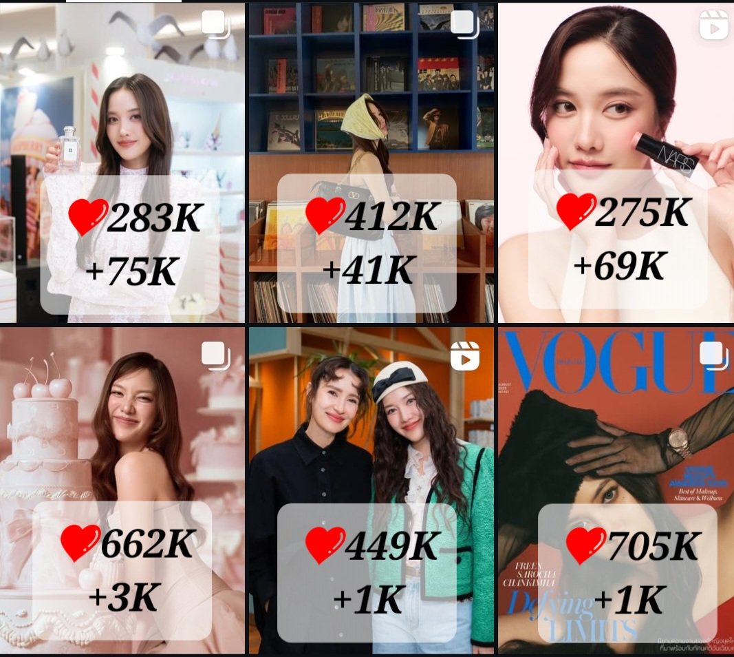 bestfreen_d's tweet image. JoMalone +75K❤️
Valentino +41K❤️
Nars +69K❤️
Bday +3K❤️
Styler and Vogue +1K❤️
#GIRLFREEN keep engaging!
If you already hit LIKE, focus on Comments and Share! Be sure to SAVE!
Can we get JoMalone and Nars to 300K and Valentino to 500K?
#srchafreen #FreenSarocha