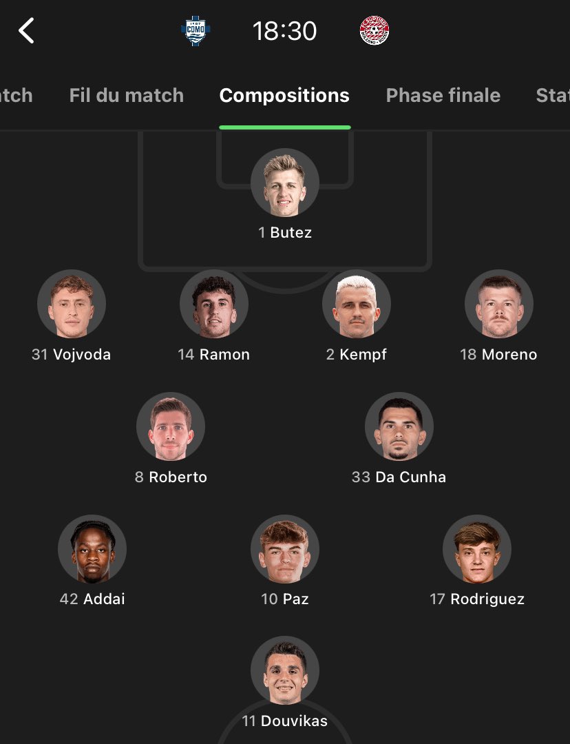 ✅ Jacobo est titulaire pour affronter Sudtirol en Coppa de Italia