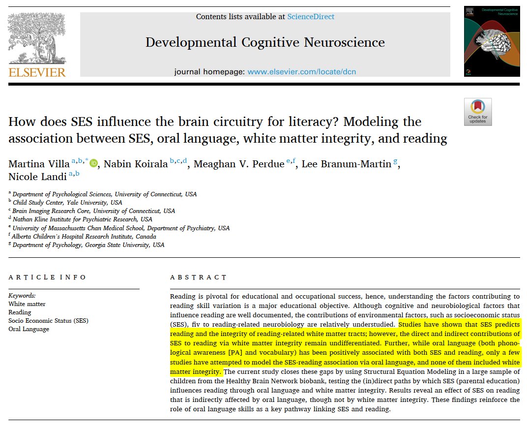 Ekonomik durumu iyi bir ailede büyümek, gelişim için daha zengin bir çevre yoluyla, bir çocuğun daha iyi sözel dil becerileri geliştirmesini ve daha iyi okuyucu olmasını sağlıyor.