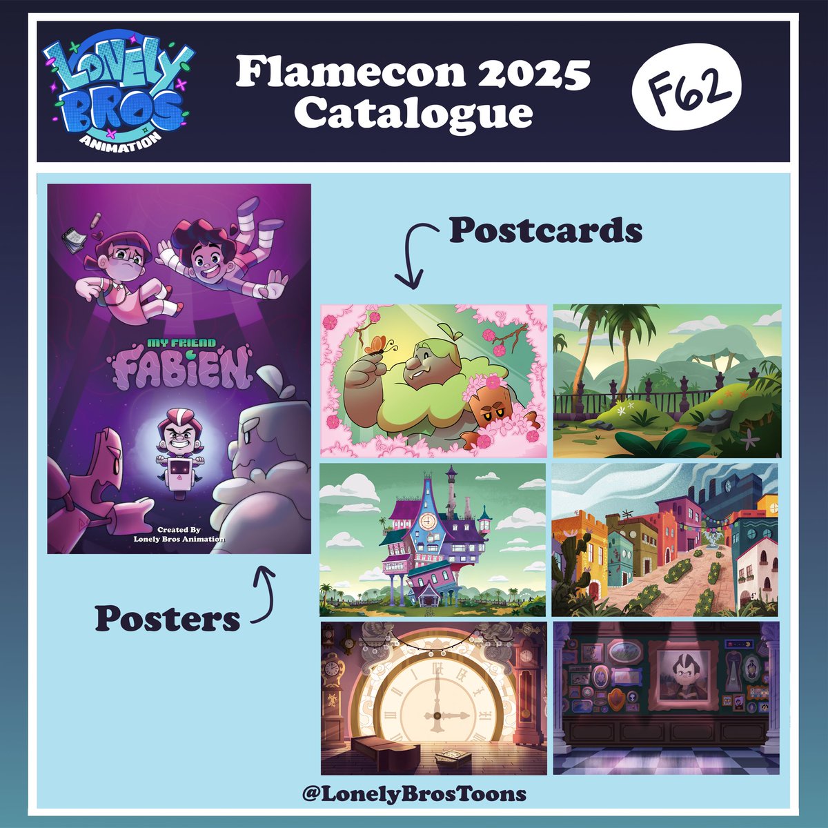 LonelyBrosToons's tweet photo. HAPPY #IndieAnimationDay ‼️‼️

We are celebrating today with a bunch of fellow animators and artists @FlameCon 

Come find our booth and support local animators today and tomorrow, August 16th and 17th!!

RT if you're coming👇👇

#flamecon #merch #animation https://t.co/riEkT7r7lZ