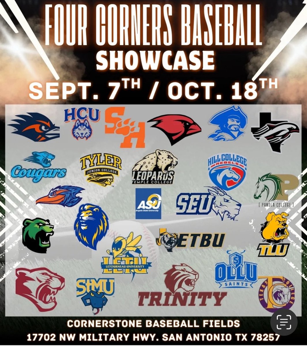 USA Prime San Antonio (@lightsoutbaseb1) on Twitter photo We're excited to collaborate with three organizations that share our vision for Two Dates, Four Corners College Coach Showcases this fall! As our upperclassmen pursue their college baseball goals, they have an excellent chance to increase their exposure. <a href="/Houston_Heat/">Heat Baseball</a> We're excited to collaborate with three organizations that share our vision for Two Dates, Four Corners College Coach Showcases this fall! As our upperclassmen pursue their college baseball goals, they have an excellent chance to increase their exposure. <a href="/Houston_Heat/">Heat Baseball</a>