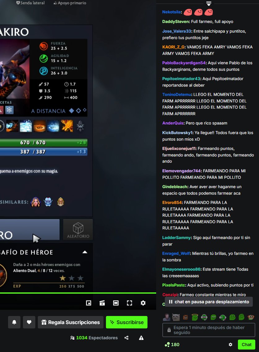 ¿Qué chat más activo no mi gente? 🤔