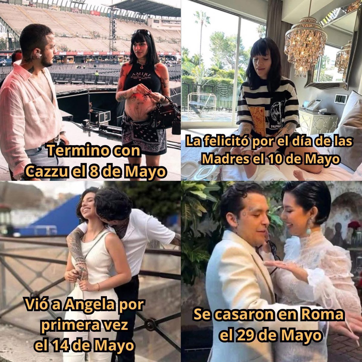 Nodal me enseñó que si te organizas, todo te sale en un mes

#nodal #AngelaAguilar #ChristianNodal #Cazzu #AdelaMicha