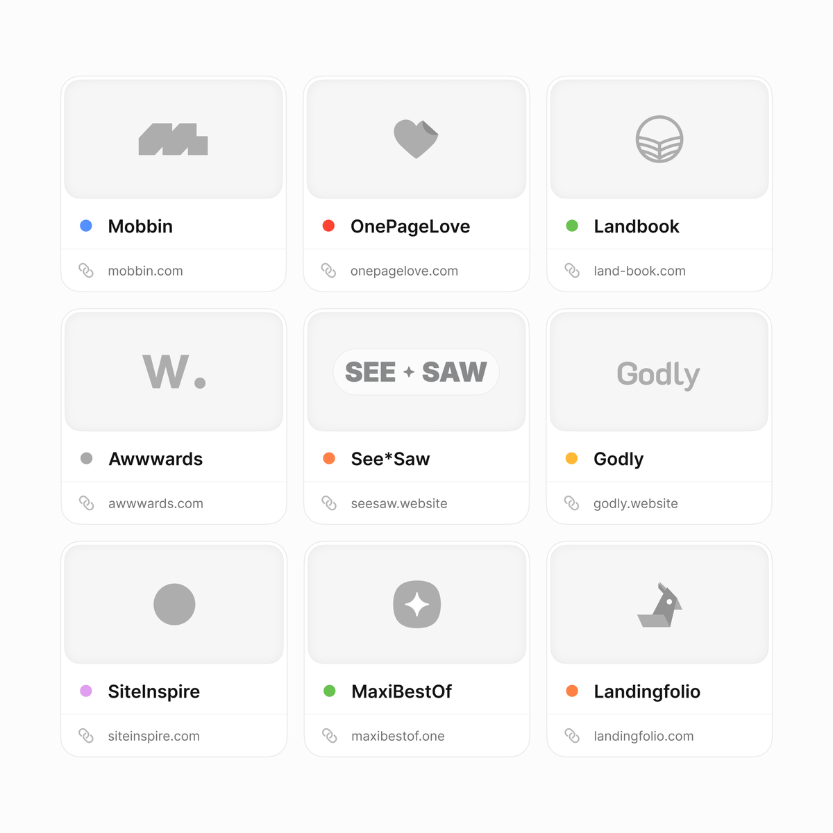 Top inspiration sites for UI designers.
What am I missing?