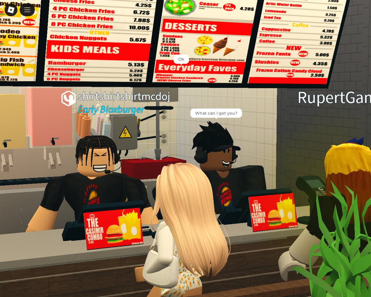🍔Burger King 
August 16th
6:30pm EST
City: Bloxy Acres
NBH Code:  iloveredje

"Our dining room will close promptly at 7:15 PM EST. After that time, we will continue operating through Drive-Thru only. 

We encourage dine-in guests to arrive on time so they can be served."