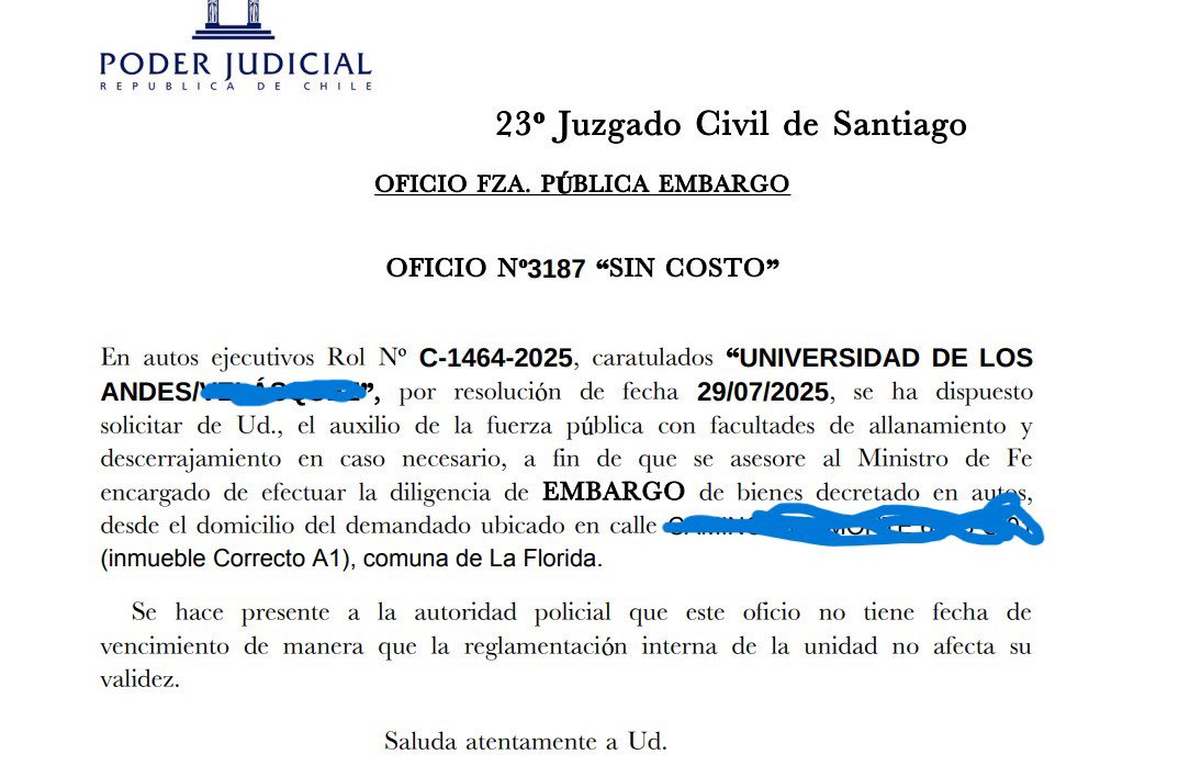 LeoAstudilloC's tweet photo. En una colonoscopia en  @ClinicaUANDES tuve una perforación al colon y quede con riesgo vital. Ahora, una vez pagados los costos con mi isapre y seguro; estos señores no quieren perder su margen de utilidad y quieren embargar mis bienes….@Megadenuncias @Emol @Negligenciamedi https://t.co/0Kg7PMXpt4