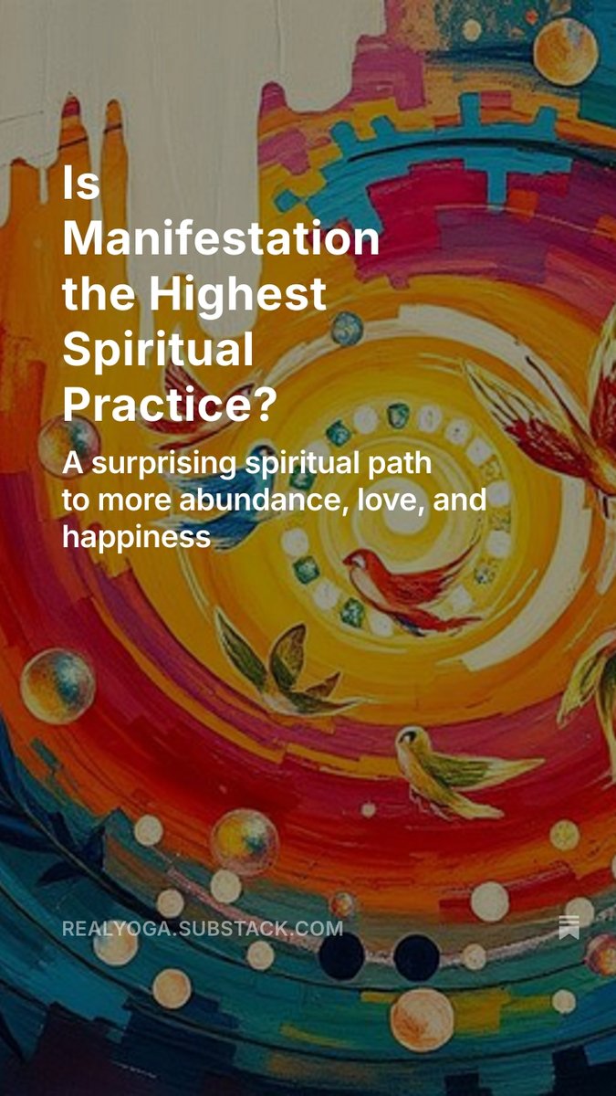 If you ever wondered how to reconcile your material desires with your spiritual growth, I wrote this one for you. :)

open.substack.com/pub/realyoga/p…