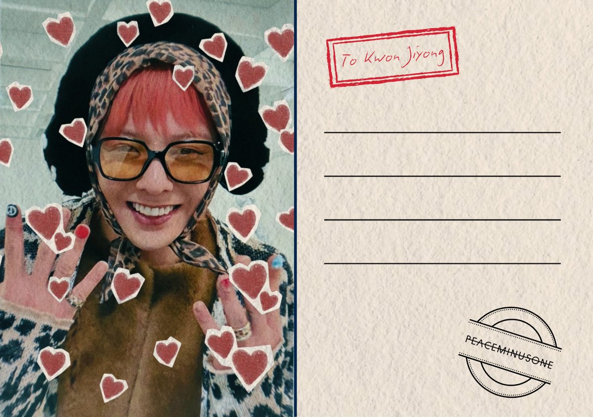 G-dragon's Postcard and Stamps ✮⋆˙