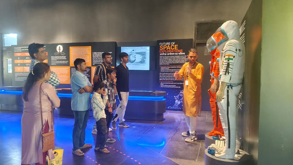 Exciting session and Daytime Astronomy was conducted <a href="/RscBhuj/">Regional Science Centre Bhuj (RSC Bhuj)</a>! Visitors got up close with Sun during daytime and explored the space suit, learning how space explorers gear up for missions. A stellar blend of science and fun!
<a href="/asipoec/">Astronomical Soc. India Outreach and Education</a>
<a href="/IIABengaluru/">IIAstrophysics</a>
