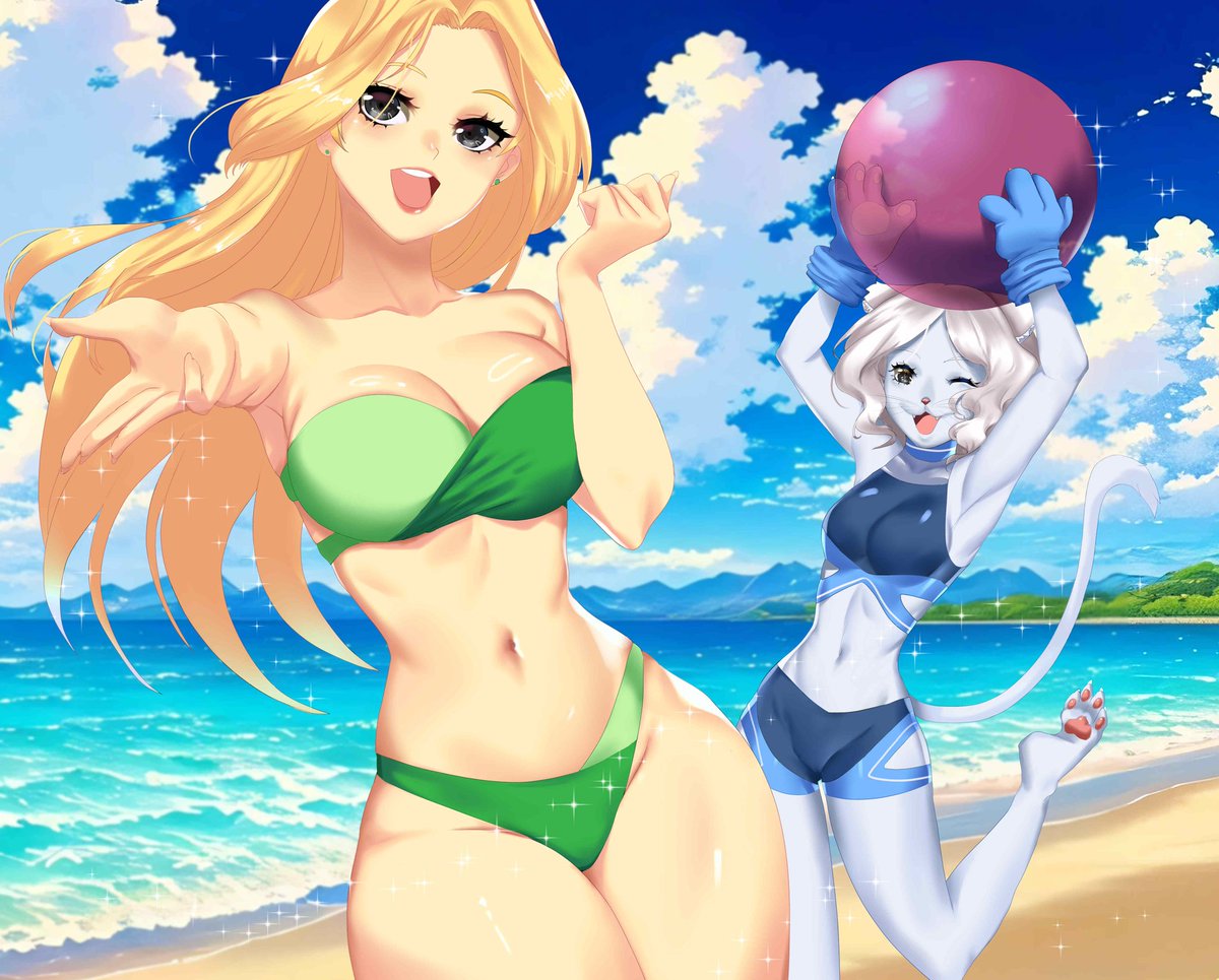 MYKProject's tweet image. Go! They're waiting for you. ✨🌊🏝️
Commission by @SirEldario 
Enjoy!