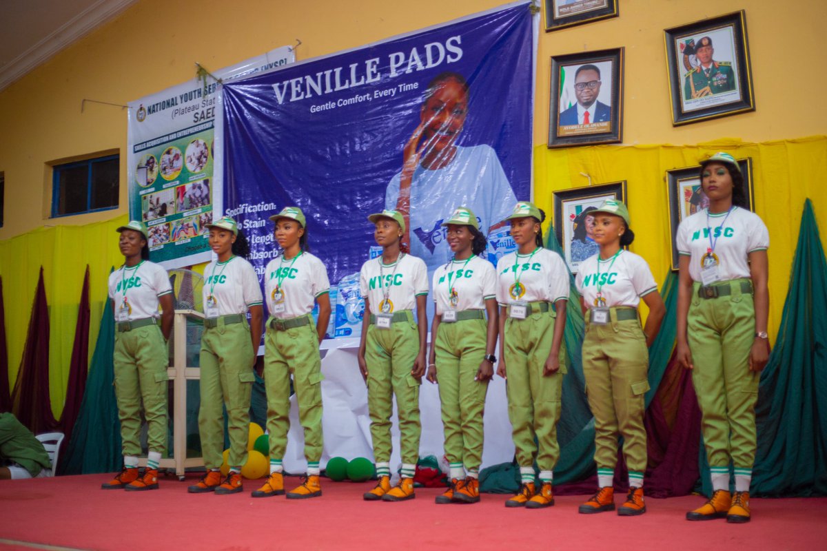 venillepads's tweet photo. Empowering young women, one pad at a time!
Venille sponsors Miss NYSC Pageantry, educating 1,000+ women on menstrual hygiene &amp; sustainable period care. Let's break barriers &amp; build a more sustainable future! #MenstrualHealth #Sustainability #Empowerment https://t.co/AYuMxA5eXO