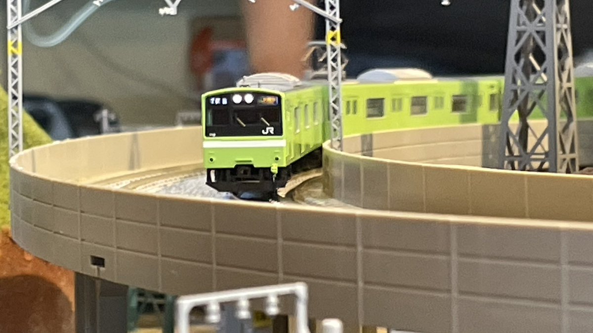 昨日のレイアウト利用のお客様の車両