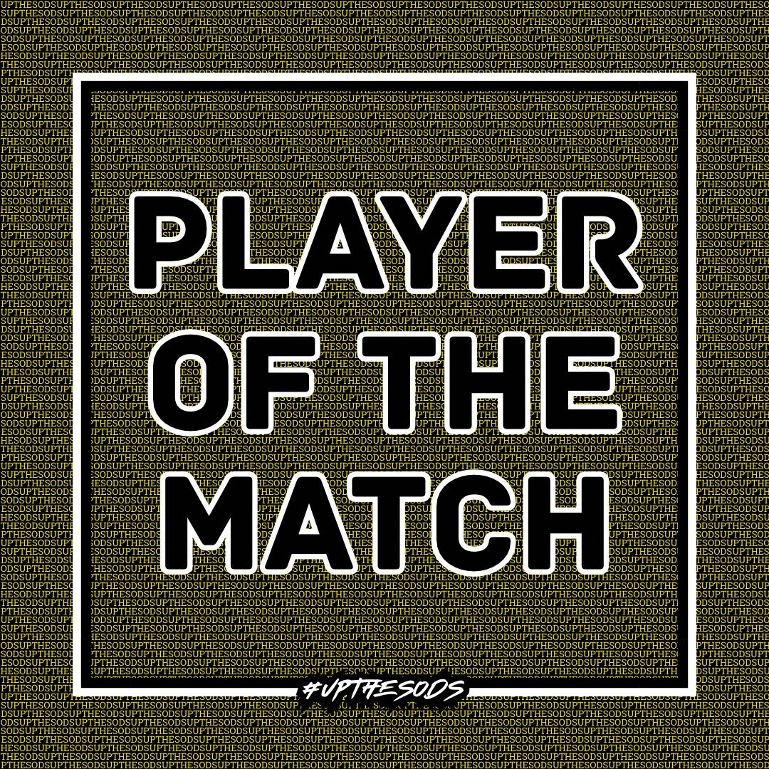 ⚫️ PLAYER OF THE MATCH ⚪️

A tough call today with so many excellent performances but your Sods Player of the Match is Josh Pandolfino. Always a threat going forward but his work rate today was immense! 👏👏👏

#UpTheSods #SodsTogether