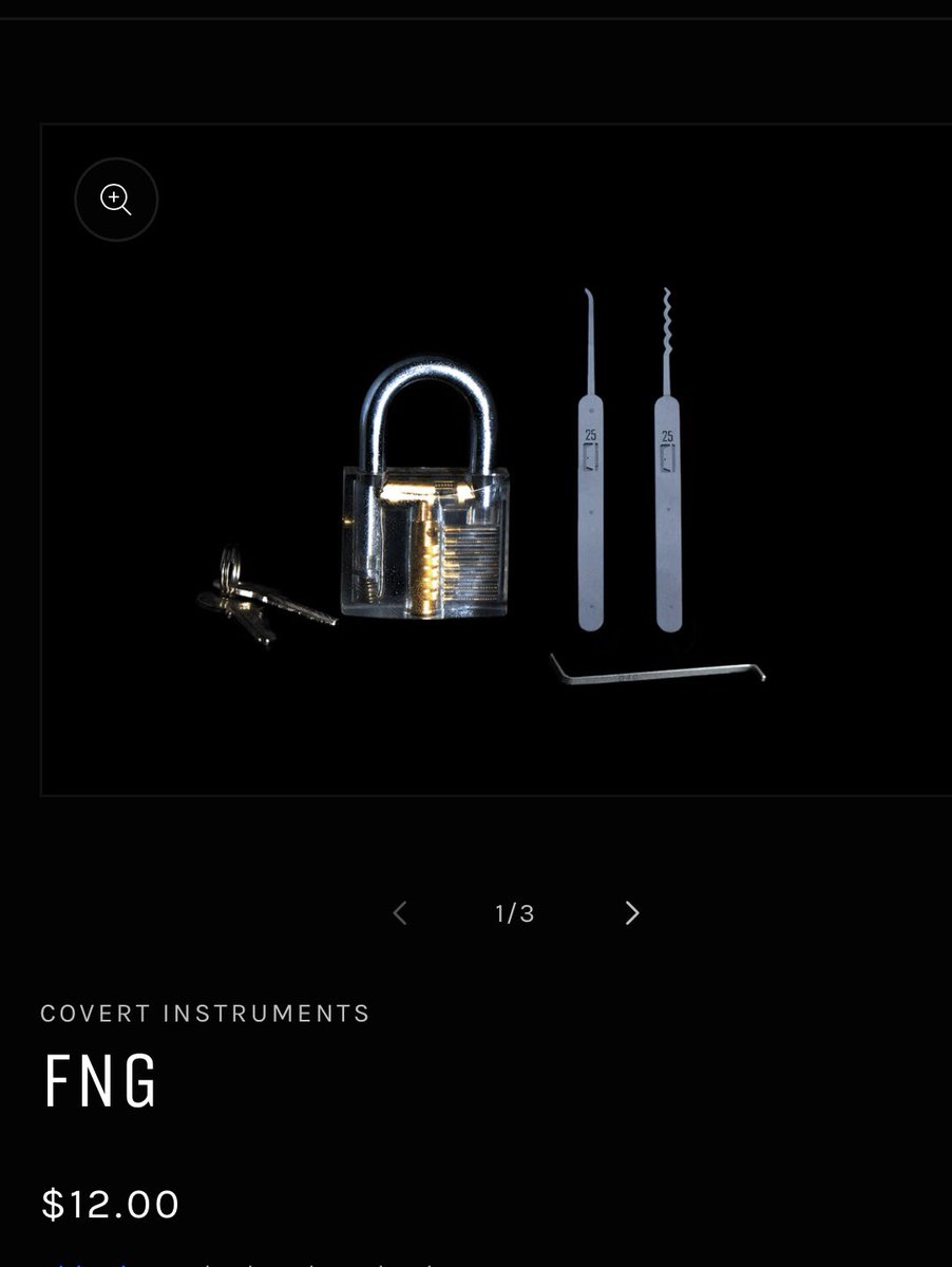 It’s time for you to learn a new skill. 

Covert instruments has a beginner lock picking kit for $12.