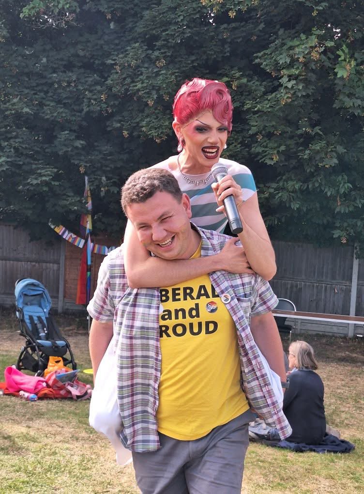 If you ever think being a councillor might be dull , today I helped Defy Gravity at faversham pride, and had an all round great day, so run for council and support local drag.