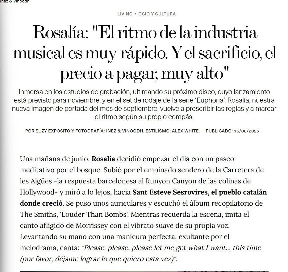 motomochi_rdddd's tweet photo. Según la revista Elle, el nuevo album de Rosalía podría salir en noviembre por lo que es muy probable que el anuncio sea el 4 de septiembre, el día de santa Rosalía, unos días antes de cumplir los 33 años, la misma edad con la que murió Jesús...

Me está dando algo 😭 https://t.co/uQaM7E28z0